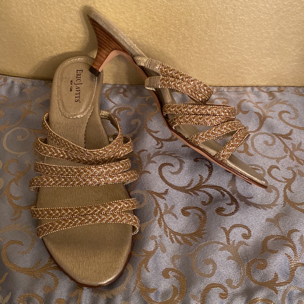 Eric Javits Gold Mules